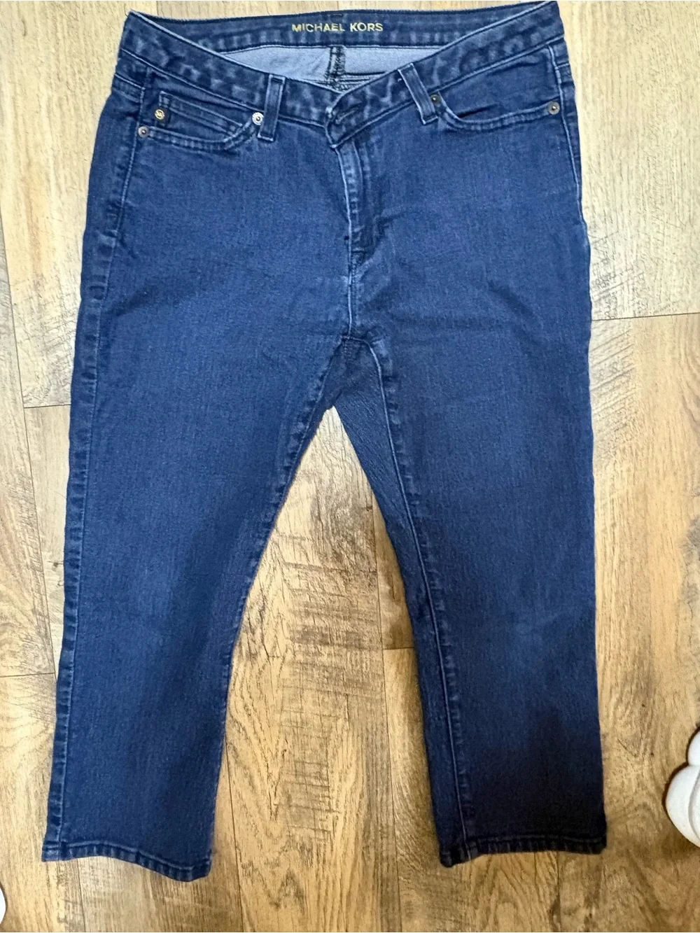 Michael Kors Women's Dark Indigo High-Rise Jeans